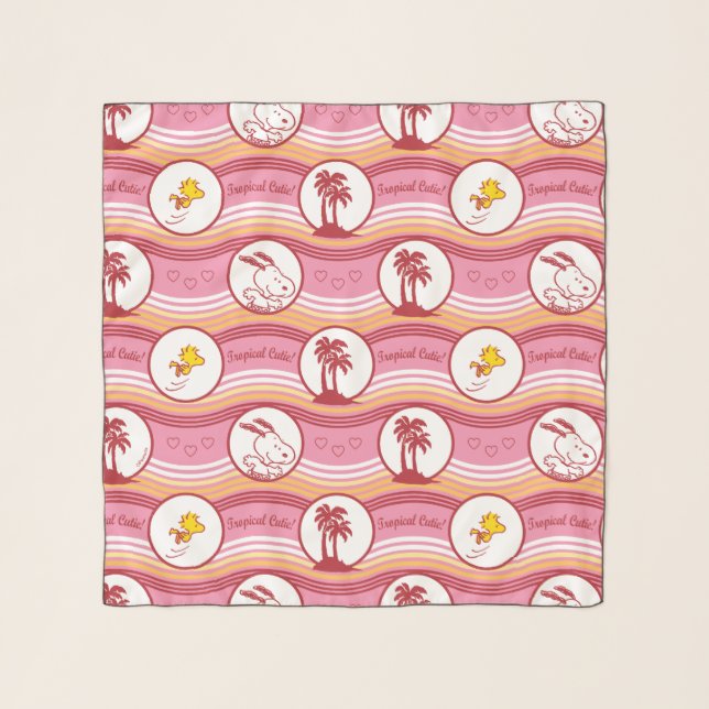 Peanuts | Snoopy & Woodstock Tropical Cutie Scarf (Front)
