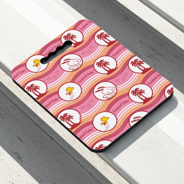 Peanuts | Snoopy & Woodstock Tropical Cutie Seat Cushion (In Situ)