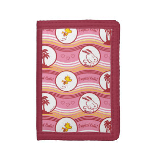 Peanuts   Snoopy & Woodstock Tropical Cutie Trifold Wallet