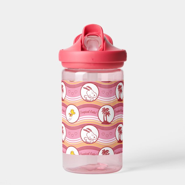 Peanuts | Snoopy & Woodstock Tropical Cutie Water Bottle (Front)