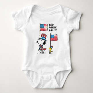 Peanuts | Snoopy & Woodstock Uncle Sams Baby Bodysuit