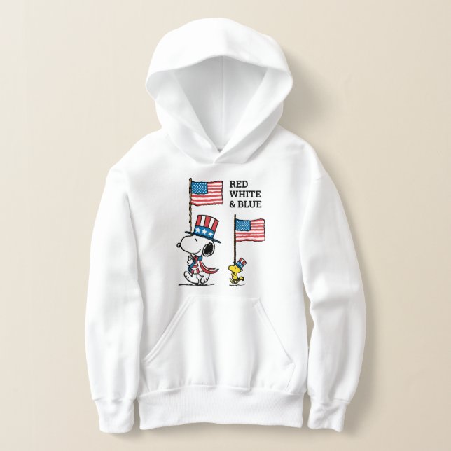 Peanuts | Snoopy & Woodstock Uncle Sams Hoodie (Laydown)