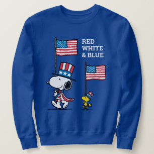 Peanuts   Snoopy & Woodstock Uncle Sams Sweatshirt
