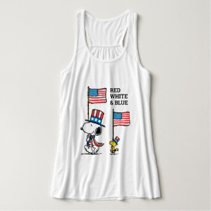 Peanuts   Snoopy & Woodstock Uncle Sams Tank Top