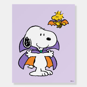 Peanuts Snoopy Woodstock Vampire Halloween Foam Board