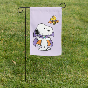 Peanuts Snoopy Woodstock Vampire Halloween Garden Flag