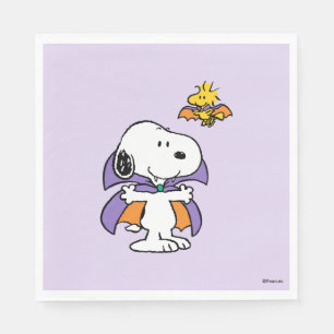 Peanuts Snoopy Woodstock Vampire Halloween Napkins