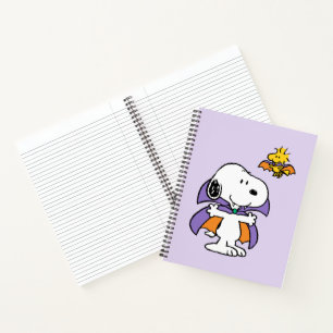 Peanuts Snoopy Woodstock Vampire Halloween Notebook