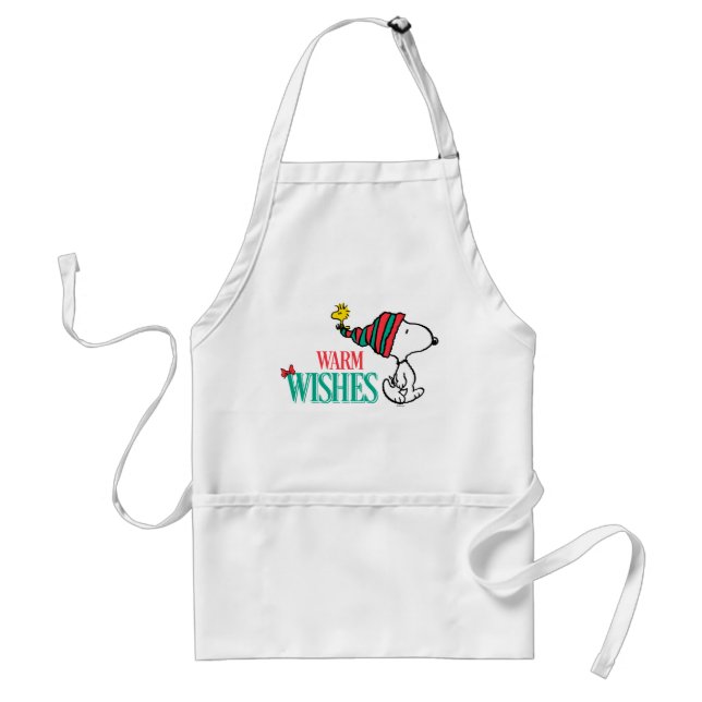 Peanuts | Snoopy & Woodstock Warm Wishes Adult Apron (Front)