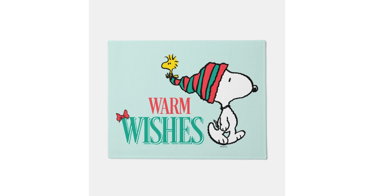 Buy: PEANUTS® Snoopy and Woodstock Winter Slumber Party Doormat