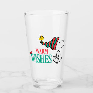 Peanuts Snoopy & Woodstock Warm Wishes Glass