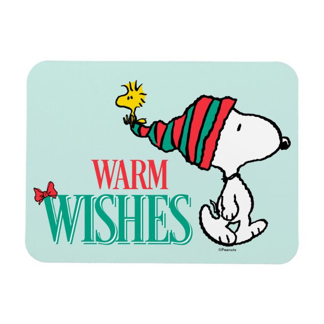 Peanuts | Snoopy & Woodstock Warm Wishes Magnet (Horizontal)