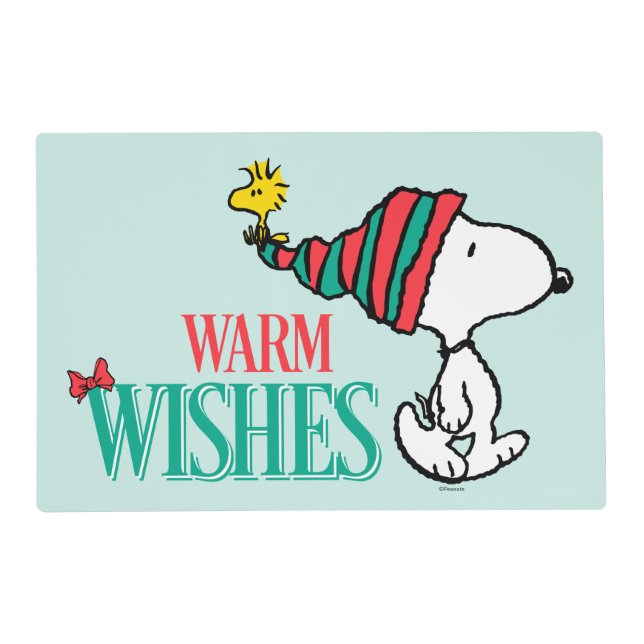 Peanuts | Snoopy & Woodstock Warm Wishes Placemat (Front)