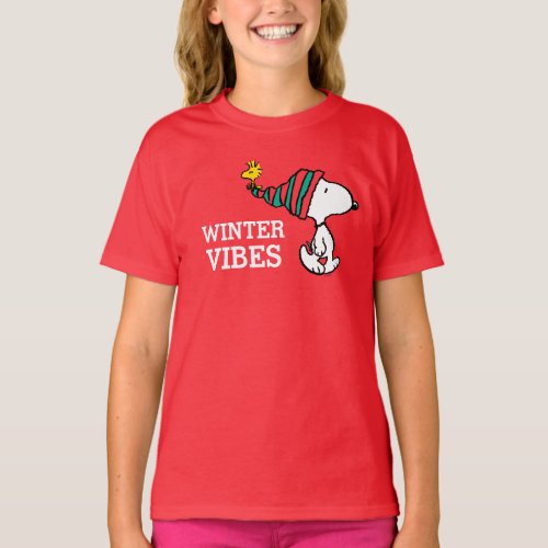 Peanuts  Snoopy  Woodstock Warm Wishes T_Shirt