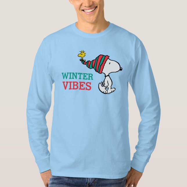 Peanuts | Snoopy & Woodstock Warm Wishes T-Shirt (Front)