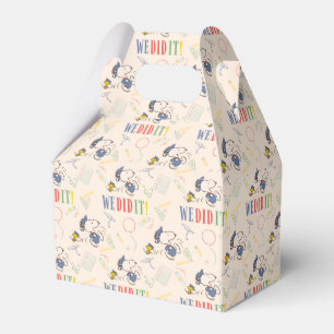 Peanuts Snoopy Woodstock We Did It Graduation Favor Boxes