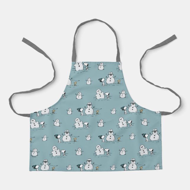 Peanuts | Snoopy & Woodstock Winter Break Pattern Apron (Front)