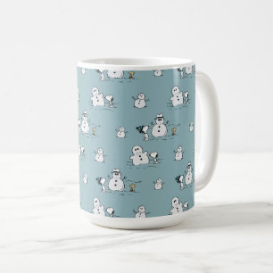 Peanuts Snoopy & Woodstock Winter Break Pattern Coffee Mug