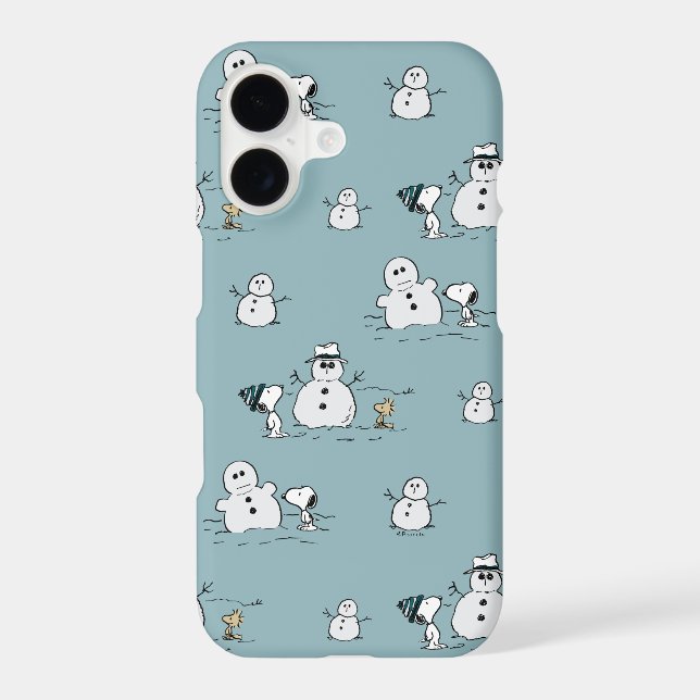 Peanuts | Snoopy & Woodstock Winter Break Pattern Iphone Case (Back)