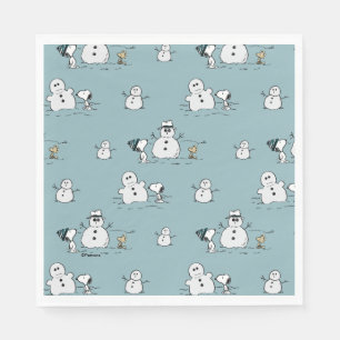 Peanuts   Snoopy & Woodstock Winter Break Pattern Napkins