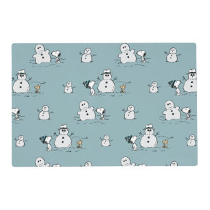 Peanuts   Snoopy & Woodstock Winter Break Pattern Placemat
