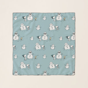 Peanuts Snoopy & Woodstock Winter Break Pattern Scarf