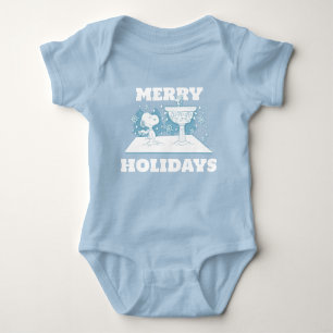 Peanuts   Snoopy & Woodstock Winter Wonderland Baby Bodysuit