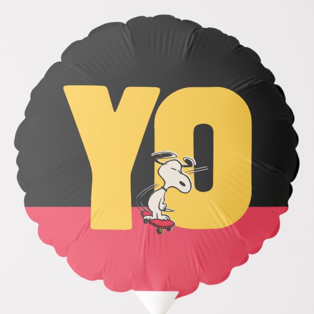 Peanuts | Snoopy YO Skateboard Balloon (Front)