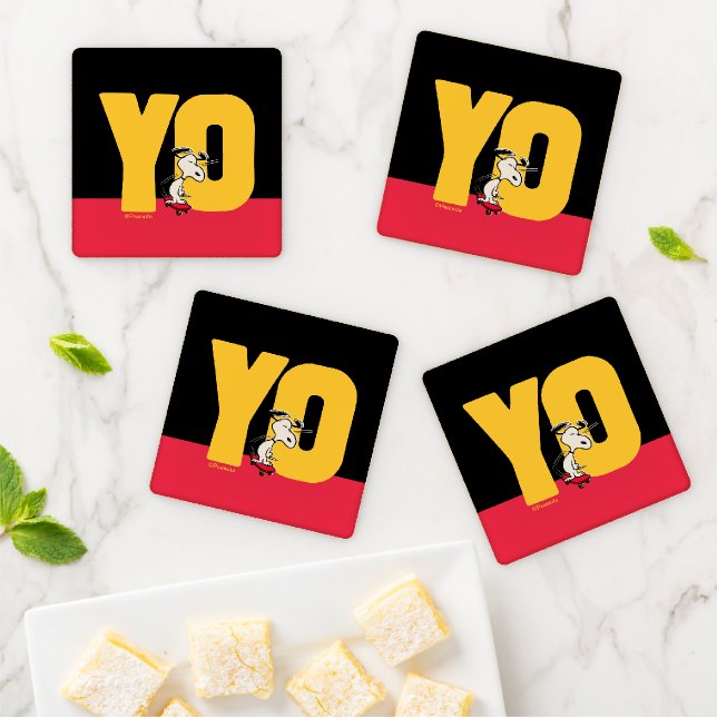 Peanuts | Snoopy YO Skateboard Coaster Set (In Situ)