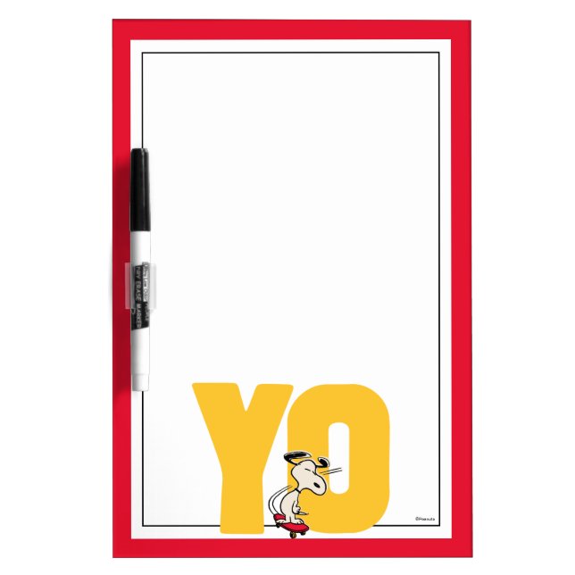 Peanuts | Snoopy YO Skateboard Dry Erase Board (Front)