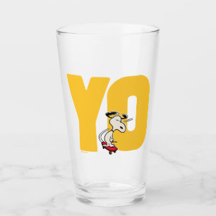 Peanuts Snoopy YO Skateboard Glass