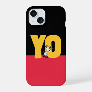 Peanuts Snoopy YO Skateboard iPhone 15 Case