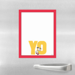 Peanuts Snoopy YO Skateboard Magnetic Dry Erase Sheet