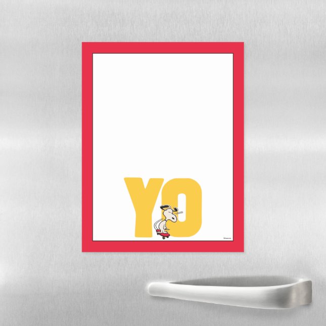 Peanuts | Snoopy YO Skateboard Magnetic Dry Erase Sheet (In Situ)