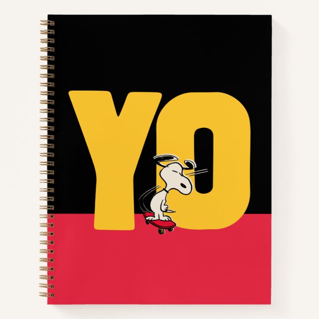 Peanuts | Snoopy YO Skateboard Notebook (Front)