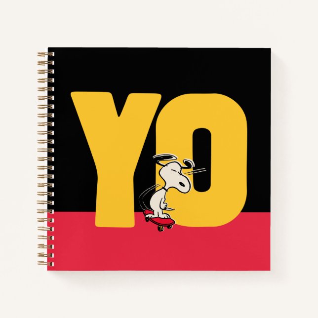 Peanuts | Snoopy YO Skateboard Notebook (Front)