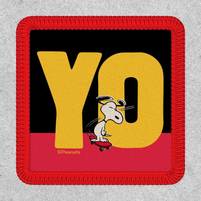 Peanuts | Snoopy YO Skateboard Patch (Front)