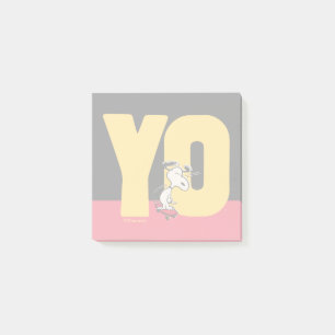 Peanuts Snoopy YO Skateboard Post-it Notes