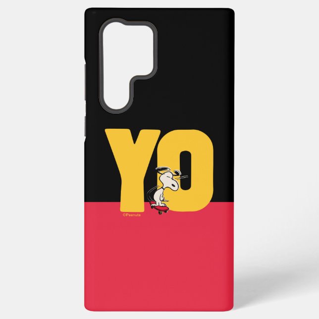 Peanuts | Snoopy YO Skateboard Samsung Galaxy Case (Back)