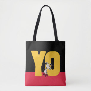 Peanuts Snoopy YO Skateboard Tote Bag