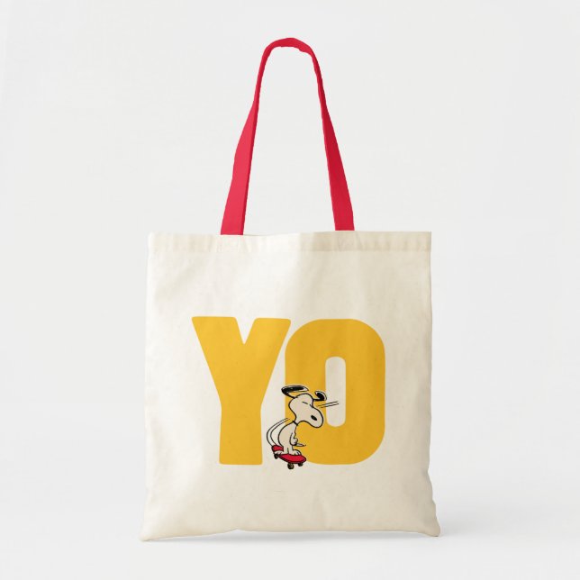 Peanuts | Snoopy YO Skateboard Tote Bag (Front)
