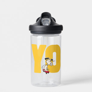 Peanuts Snoopy YO Skateboard Water Bottle