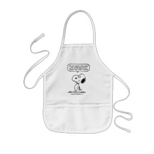Peanuts   Snoopy You Can't Waist Your Whole Life Kids' Apron