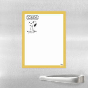Peanuts Snoopy You Can't Waist Your Whole Life Magnetic Dry Erase Sheet