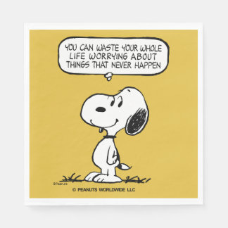 Peanuts | Snoopy You Can't Waist Your Whole Life Napkins