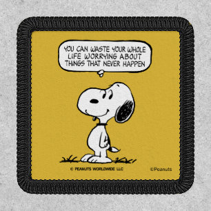 Peanuts Snoopy You Can't Waist Your Whole Life Patch