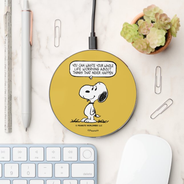 Peanuts | Snoopy You Can't Waist Your Whole Life Wireless Charger (Desk)