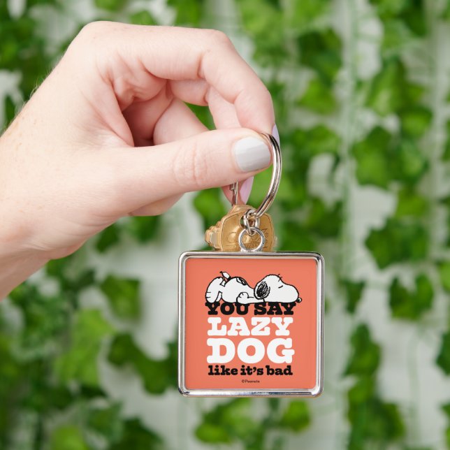 Peanuts | Snoopy You Say Lazy Dog Like It's Bad Keychain (Hand)