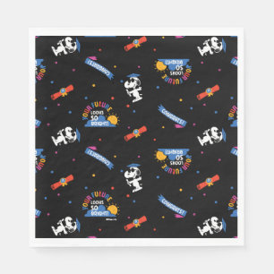 Peanuts Snoopy Your Future Looks Bright Graduation Napkins