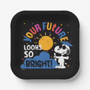 Peanuts Snoopy Your Future Looks So Bright Paper Plates